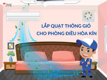 Tại sao phải lắp quạt thông gió trong phòng có điều hòa?