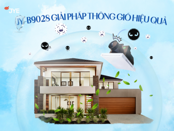 Quạt thông gió âm trần JY-B9028 – Giải pháp thông thoáng hoàn hảo cho không gian hiện đại