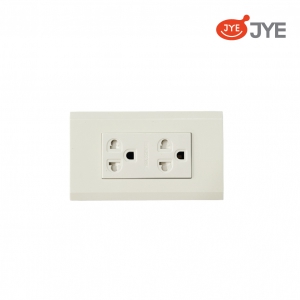 Ổ cắm đôi 3 chấu có tiếp đất JY-K1513-VDN