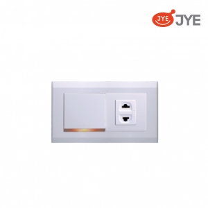 Công tắc ổ cắm tiếp đất JY-N41062-LI Trắng White