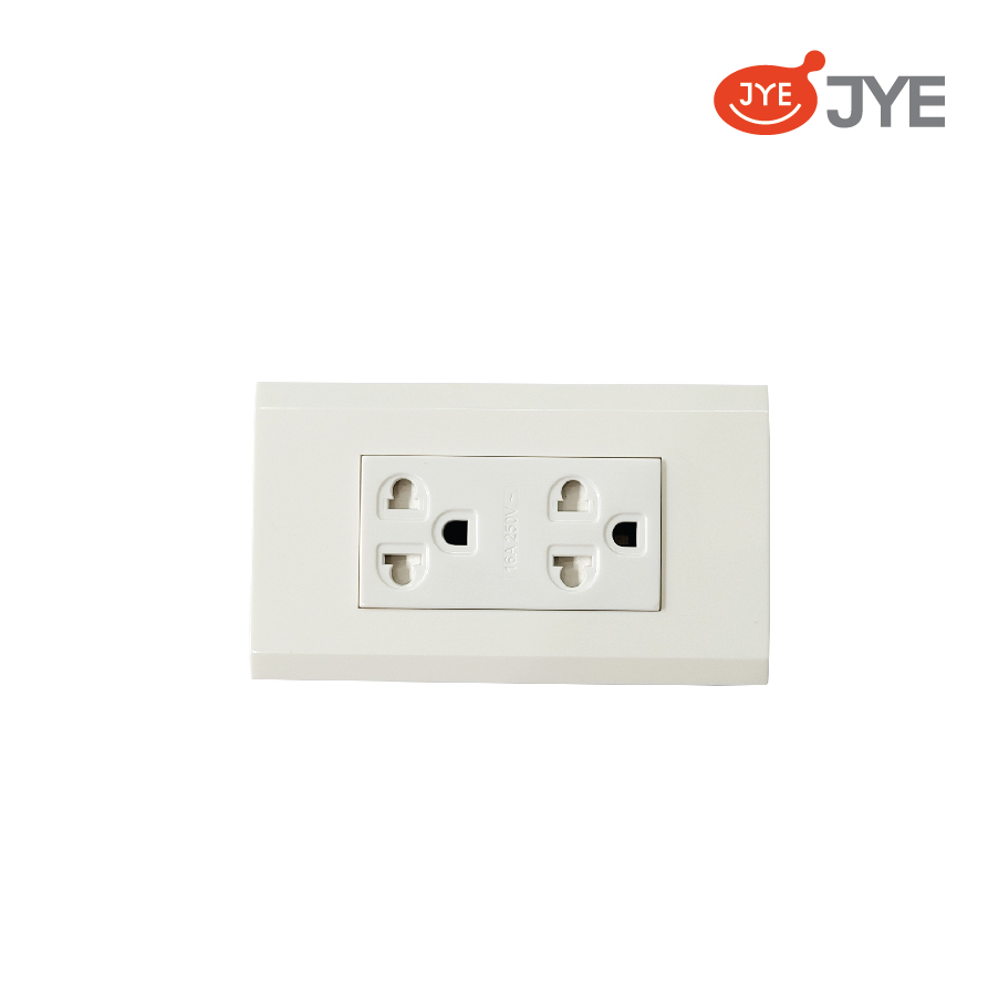 Ổ cắm đôi 3 chấu JY-E1513-VDN