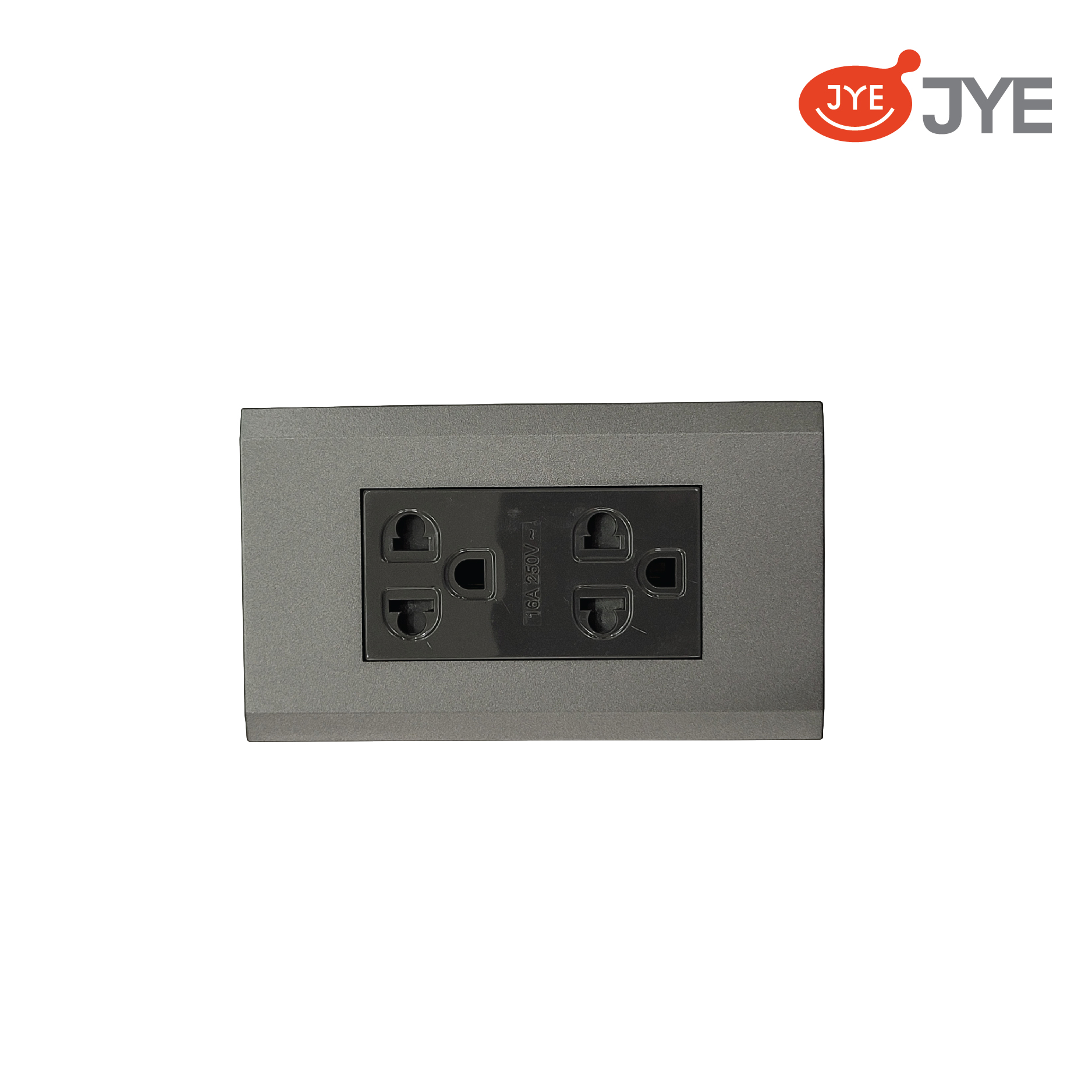 Ổ cắm đôi 3 chấu JY-1513 FS GB